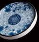 4pcs Blue and white Ceramic Appetizer Plates Seasoning Dishes Dipping Bowls